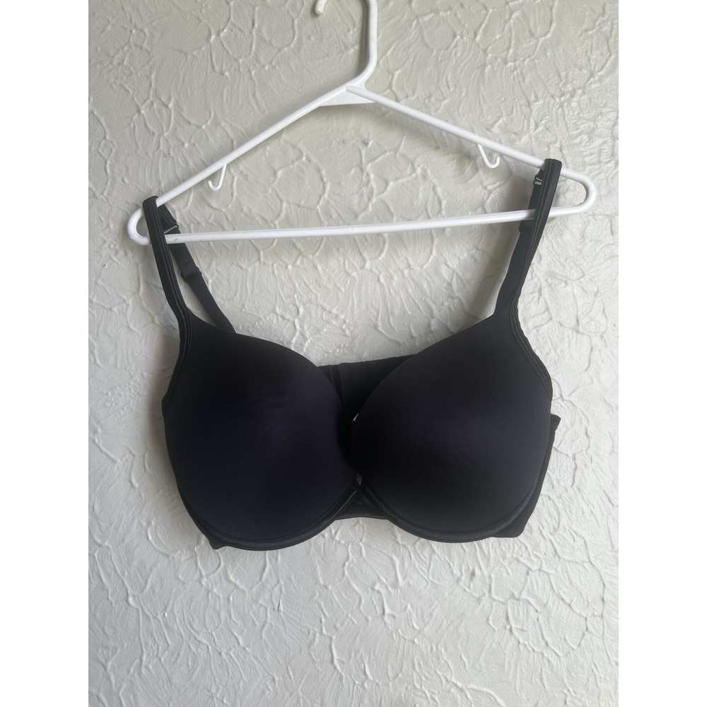 Cacique Lane Bryant Womans Full Coverage Bra Black Smooth UNDERWIRE 38DD